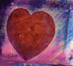 Textural Red Heart image